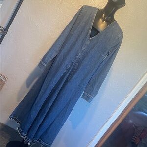Zara Dark Blue Long Sleeve Dress